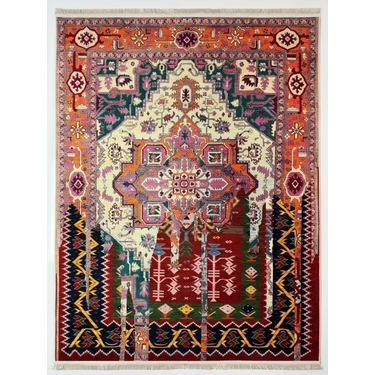 American Style Retro Animal Living Room Carpet Soft Room Decoration Aesthetic Bedroom Rug Easy Clean Foldable Cloakroom Mat