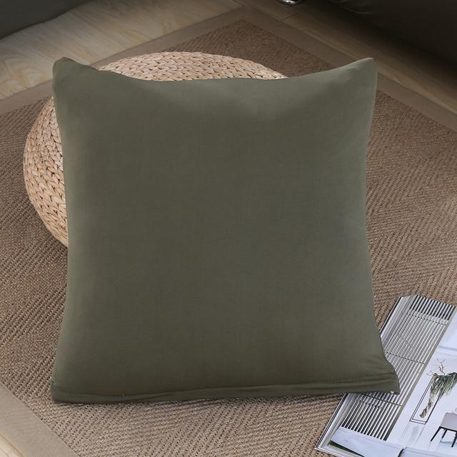 Эластичная эластичная подушка с однотонным принтом Cojines Decorativos Para Sofa Capa De Almofada Coussin De Salon Housse De Cous