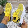 2025 Women's Mesh Knitted Sneakers Summer Designer Breathable Increased Casual Sneakers Lightweight Woman Platform Walking Shoes