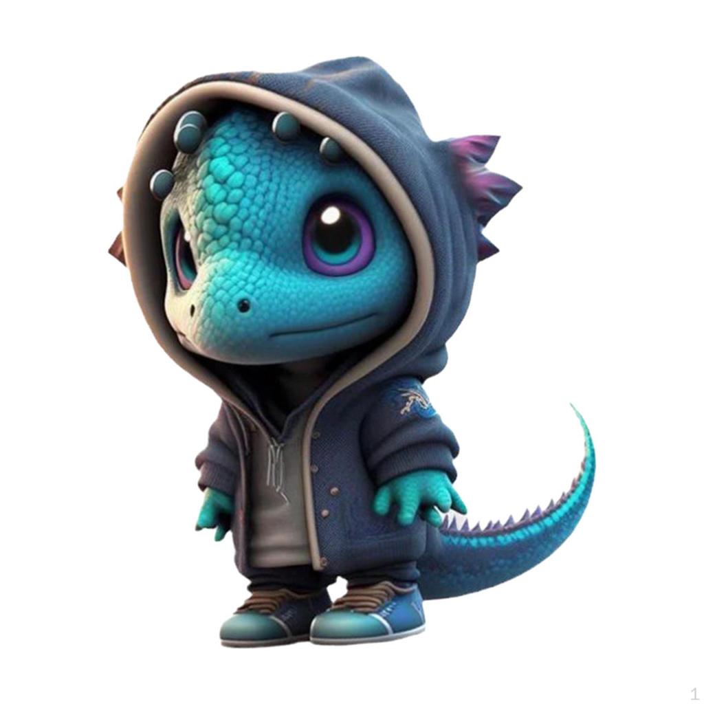 Рождественская статуя динозавра, скульптура животного, рождественский орнамент, Хэллоуин, украшение эльфа для фермерского дома