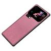 For Xiaomi 17 Pro Case Silk-Textured PU Leather Coated PC TPU Protective Phone Back Cover
