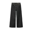 Spring New Women's Clothing Commute Style Metal Button Cotton Blend High Waist Wide Leg Denim 9632259