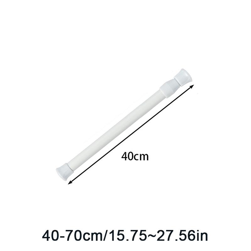 Регулируемый карниз 30-90 см с пружинным механизмом, выдвижные телескопические штанги для ванной комнаты, душевой штанги, без сверления, подвесные штанги