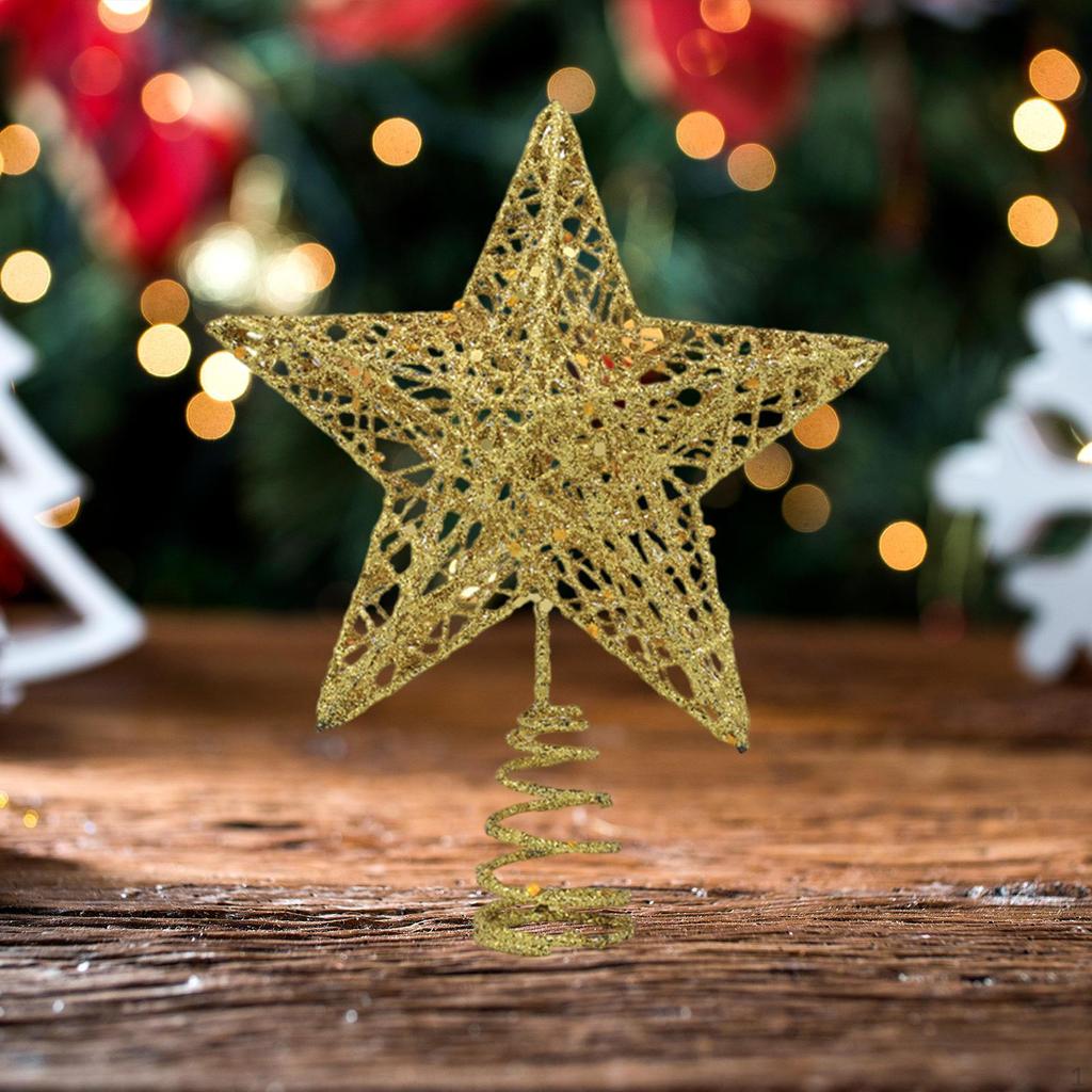 Украшения для рождественской елки Рождественский домашний декор Креативный блеск для верхушки дерева для вечеринки по случаю Нового года