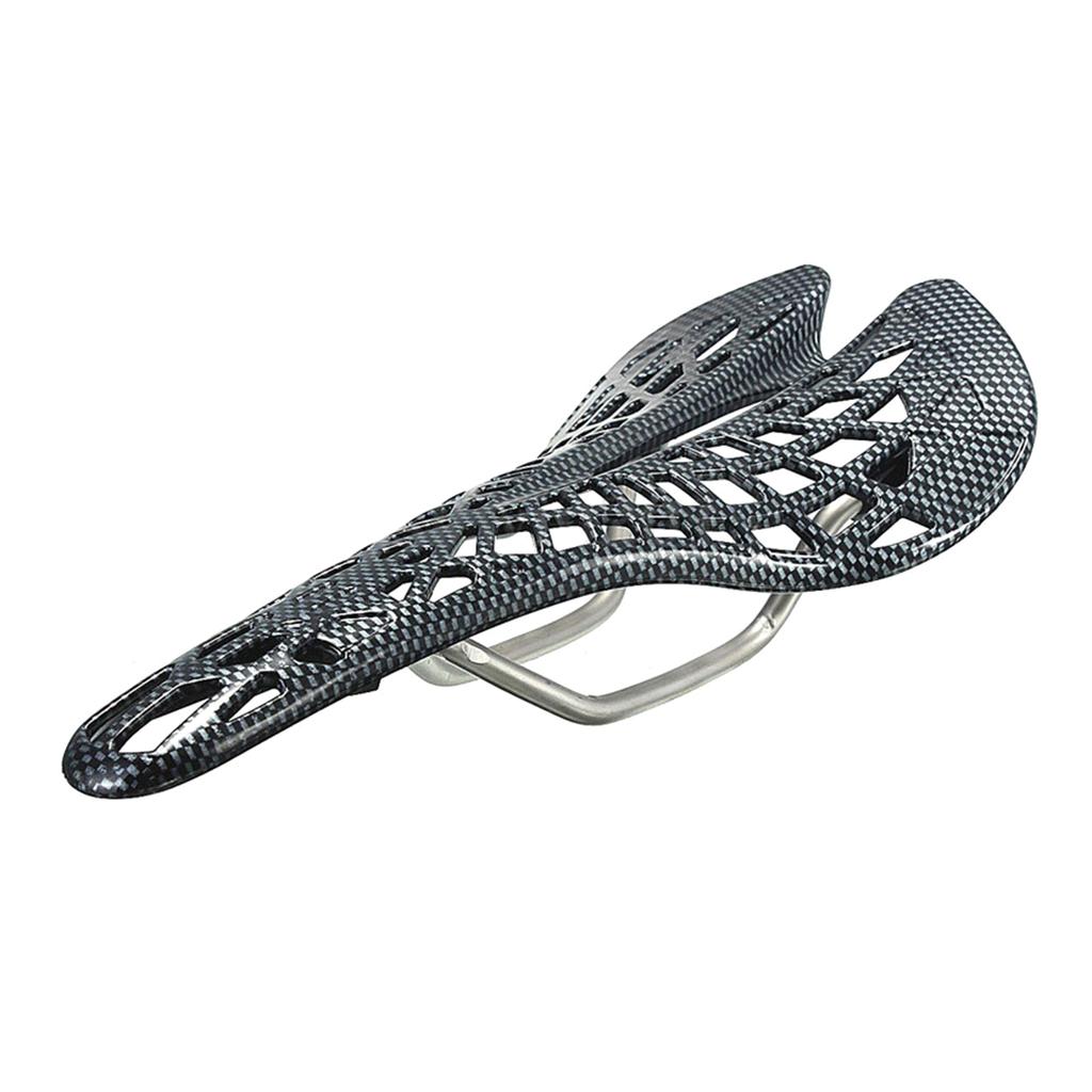 Mountain Road Bike Seat Saddle Adjustable Carbon Fiber Bike Seat Shock Absorbing Bike Saddle for Road and Mountain Bike