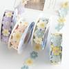 Embroidered Flower Ribbon 9.84Ft Lace Trim Sun Flower DIY Ribbon Lace Sewing Embroidery Ribbon for Wedding Dress Hairband Clothes Decoration