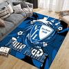 Custom Name VfL Bochum Flannel Pattern Square Carpet,Area Rug,Carpet Rug for Living Room Bedroom Sofa Playroom Decor,Non-slip Floor Mat