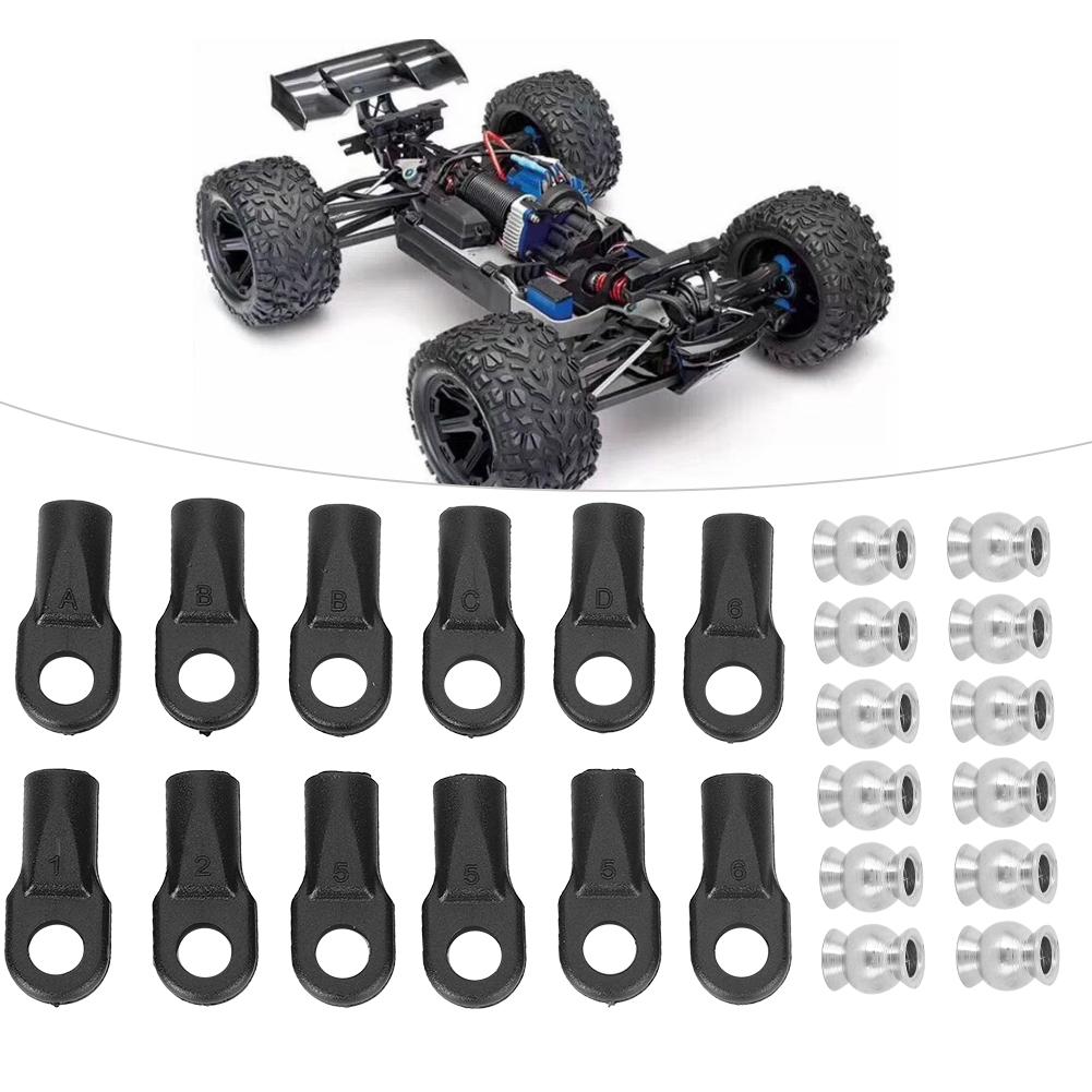 12pcs Rod Ends with Hollow Balls RC Car Part Fit for Traxxas 110 E REVO Revo RC Car