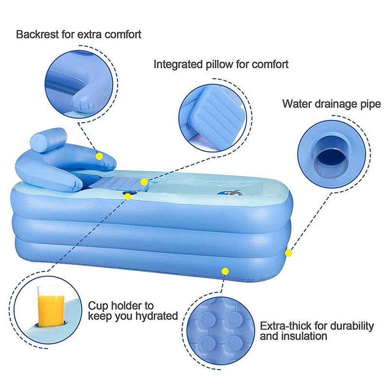 MAITA портативная складная утолщенная надувная ванна домашняя ванна для кемпинга и путешествий открытый бассейн семейный бассейн спа для взрослых и детей