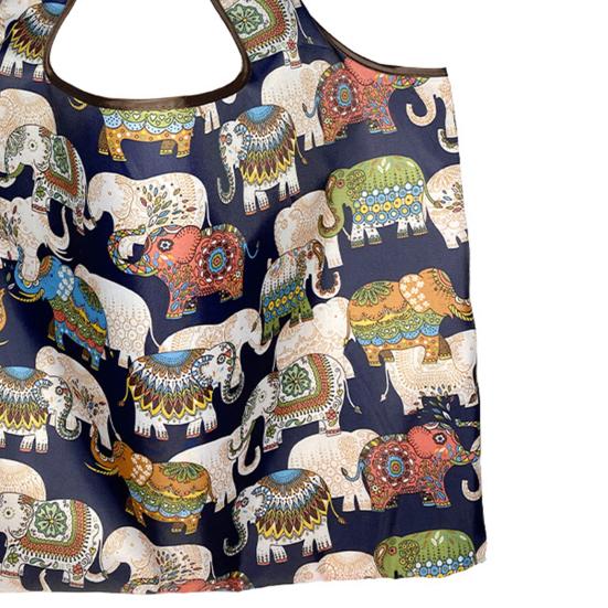 Large Capacity Foldable Shopping Bag Oxford Cloth Beautiful Fine Knitted Shopping Pouch for Girls