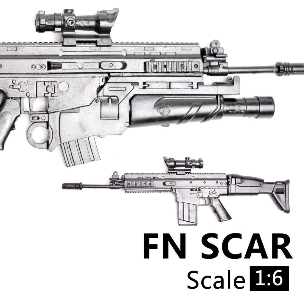 Масштаб 1/6 FN Scar HK416 M14 M82A1 Армия США Военное Оружие Солдат SWAT Фигурка Действия Сборная Модель Игрушка