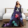 Warm Soft BlanketKids Travel Invaders Zims Gir Throw Blanket  Flannel Bedspread For Couch Chair Sofa Bed Print Sofa Bed Cover