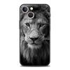 Чехол для телефона 'Лев Дикие Животные' Для iPhone 17 16 15 Pro Max 11 12 13 14 7 8 Plus SE 2020 X XR XS Чехол Мягкий Черный