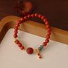 Natural Nanhong Agate Bracelet Beaded Fashion Women Daily Jewelry Lucky Gift