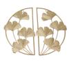 Golden Ginkgo Leaf Wall Hanging Decor Golden Iron Art Wall Sculpture Wall Decor for Living Room Office Study