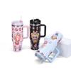 Cartoon 40oz Car Cup Thermal Insulation Water Cup Stainless Steel Thermos Cup Large Capacity Car Cup
