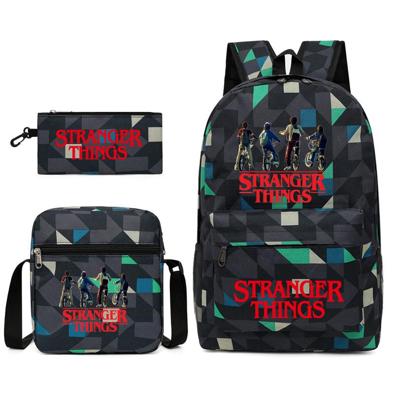 Набор розовых рюкзаков Stranger Things с сумкой для ланча и пеналом