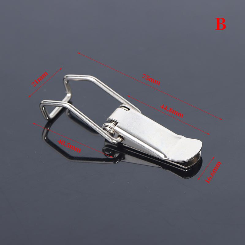 Hasp Latch Lock Metal Box Locking Long Toggle Catch Buckle Loaded Hinge Hardware