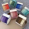 6pcs/bag Candy Color High Elastic Hair Bands Girls Hair Ties Frosted Spiral Cord Rubber Bands Rope Stretch Headwear Accessories