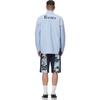 Evisu Buddha Head Pattern Comfortable Casual Versatile Shorts Men shorts Dark-Blue 2ESHTM1ST424XX