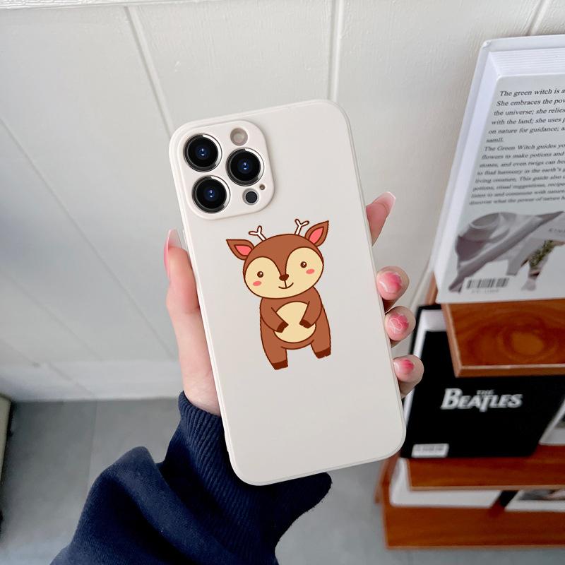 Kawaii Cute Flower оригинальный квадратный жидкий силиконовый чехол для телефона iPhone 14 11 12 13 Pro Max Mini X XS XR 7 8 Plus SE2 DIY чехол