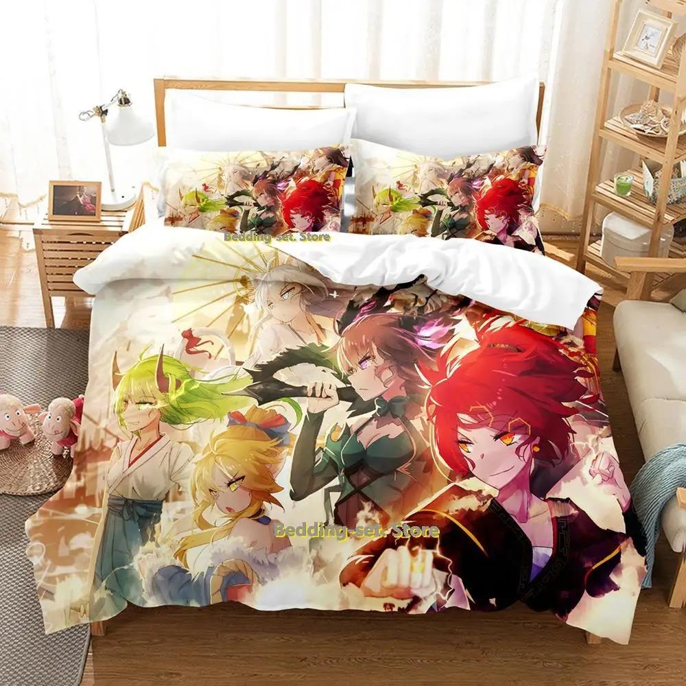 Pixiv Fantasia T Bedding Set Single Twin Full Queen King Size Bed Set Adult Kid Bedroom Duvetcover Sets Anime Parure de lit Bed