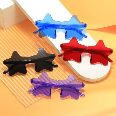 Солнцезащитные очки One-Piece Star Borderless Unisex, цветные очки для вечеринок, универсальные очки