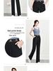 Women's High Waist Wide Leg Pants with Elastic Waist - Black, Loose Fit, Perfect for Spring and Summer