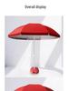 Large Outdoor Sunshade: Special Patio Umbrella with Plastic Base - Fillable with Water or Sand