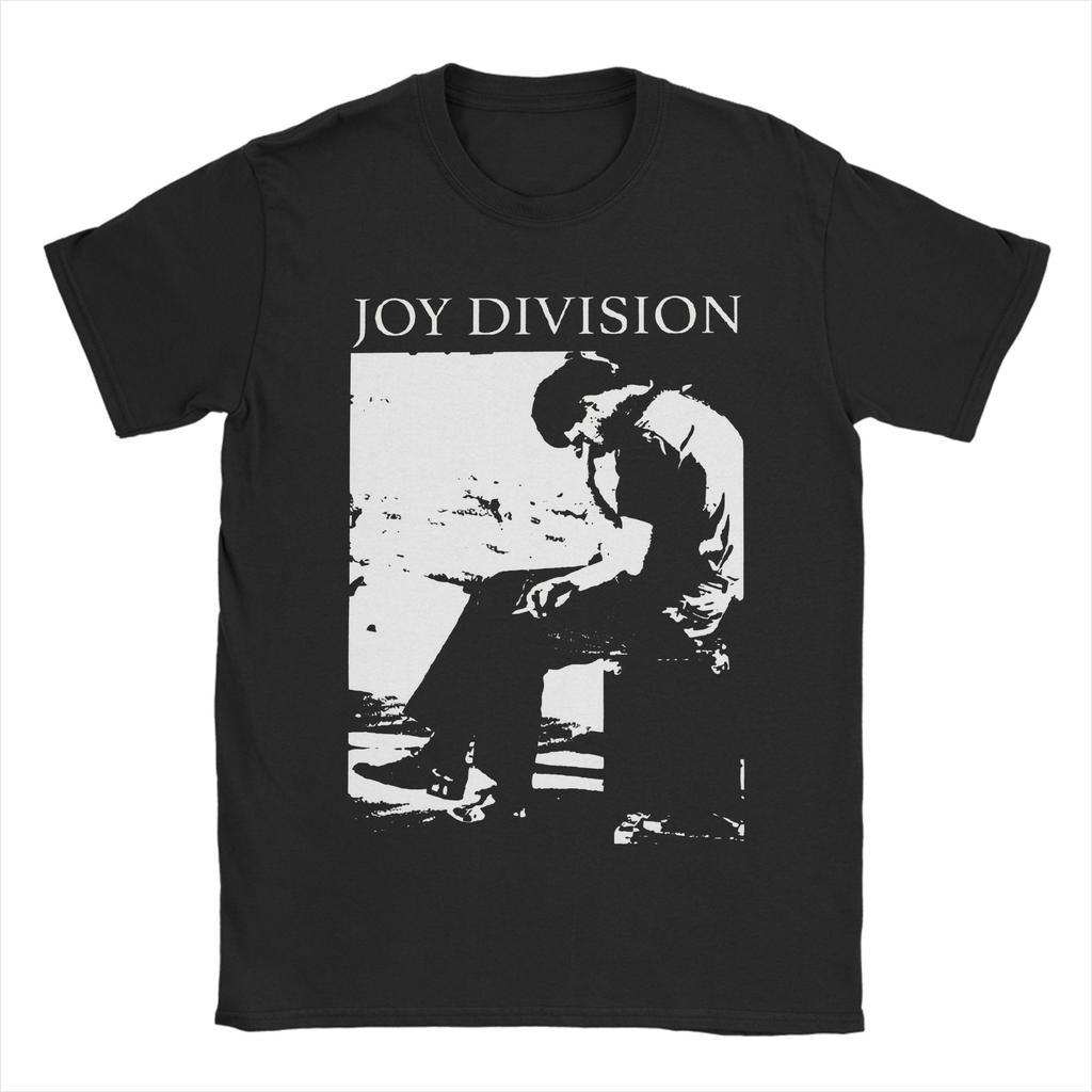 Retro Joy Division Japanese Tshirts For Men Women 100%Cotton Short Sleeve Punk Rock Goth Crewneck Summer TopsTops