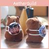 Ao Nezha And Bing Capybara Plush Keychain Pp Cotton Stuffed For Decor Bag