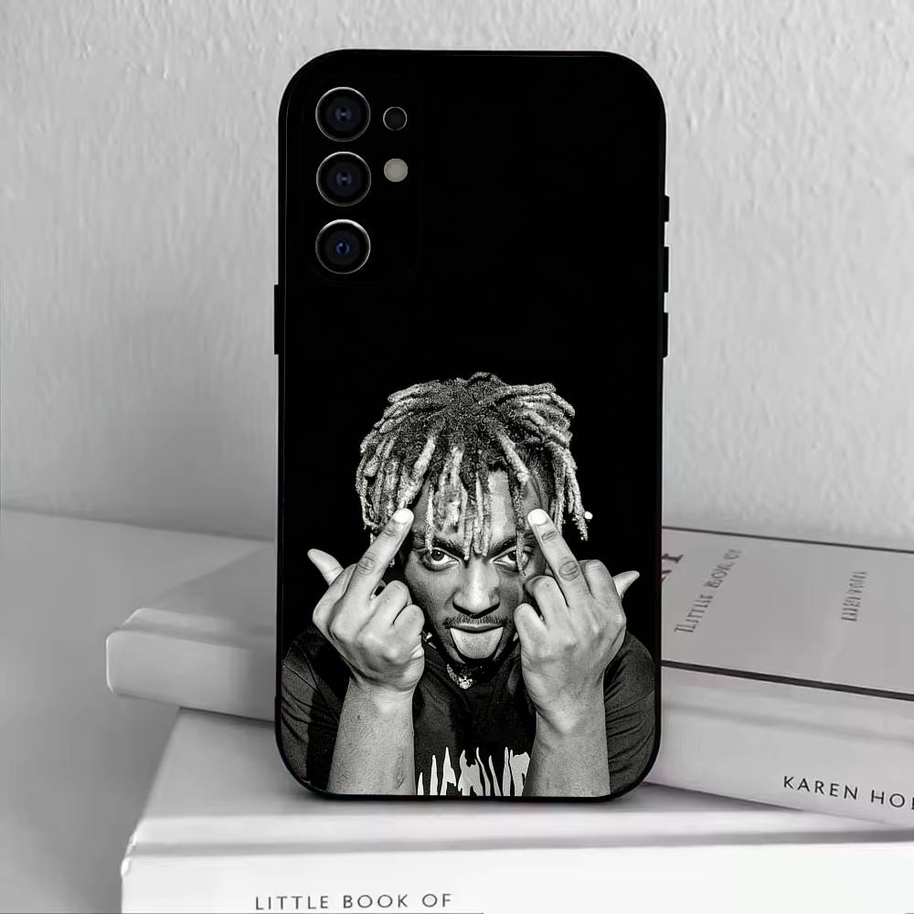 999-Juice WRLD-JW Чехол для телефона Черный Силиконовый Мягкий Для Samsung S25,S24,S21,S22,S23,S30,Ultra,S20,Plus,Fe,Lite