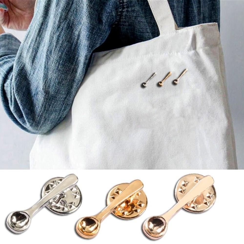 Small Size Coffee Spoon Lapel Pins Creative Metal Metal Badges New Spoon Brooch Denim Jackets