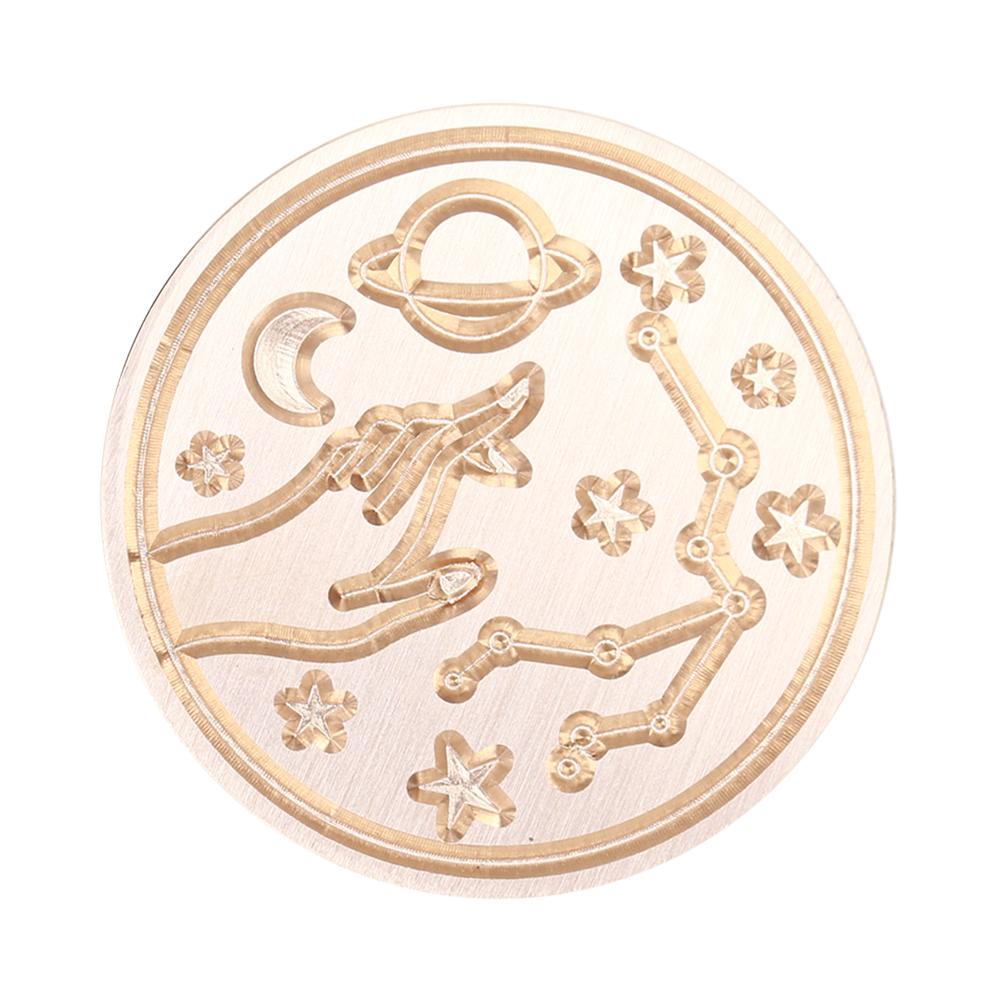 Ретро печать сургучный штамп с головками Солнца, Луны и звезд, круглые уплотнительные штампы, печать, огненный лак, печать, декор для скрапбукинга, инструменты «сделай сам»