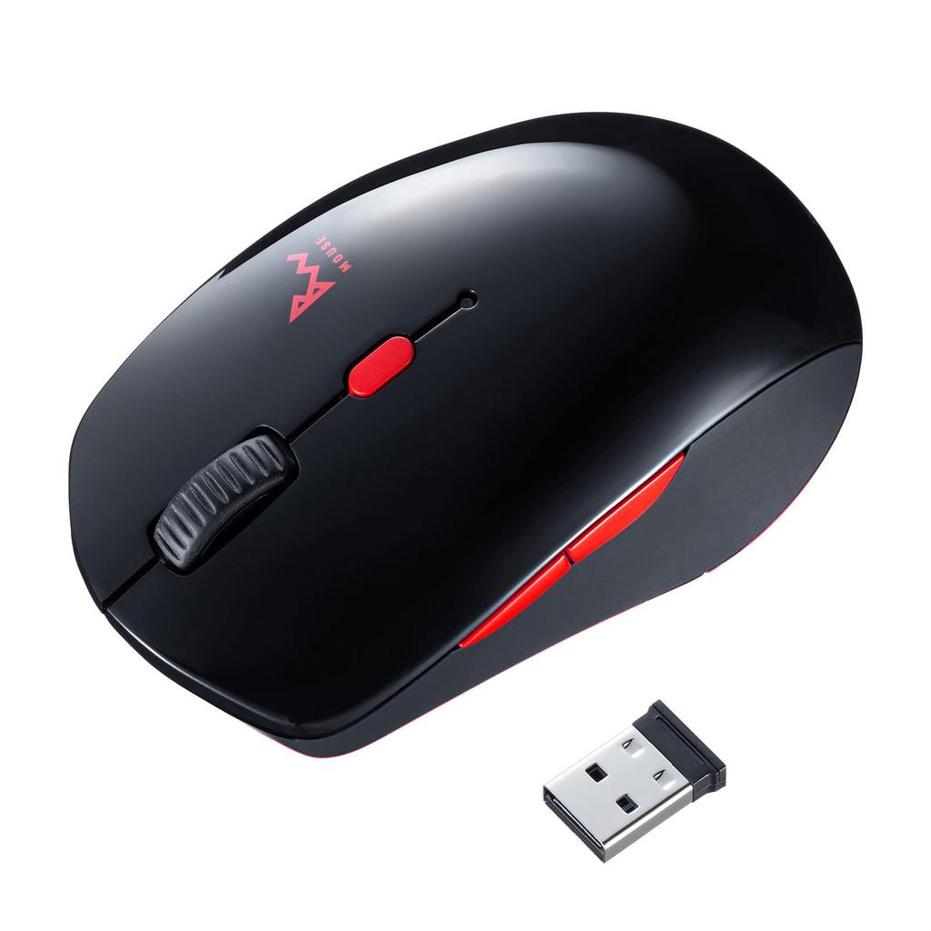Sanwa Supply Mouse Combo Wireless Silent Blue 5 Buttons Medium Black x (Bluetooth + 2.4GHz Compatible), Buttons, LED, (Back/Forward Buttons), Size,