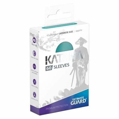 Ultimate Guard Katana Sleeve Japanese Size 60 Card Sleeves (Turquoise)