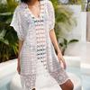 Summer Women's Lace Beach Dress Bikini Outer Hollow Out Beach Cover-Ups