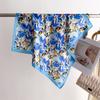 Literary And Fresh Printing Silk Scarf Square Scarf High-End Shawl Professional Versatile Neck Small Square Scarf Headscarf