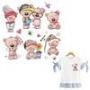 Cute Animal Patches Set DIY Iron-on Heat Transfer Stickers For Clothes T-shirt Dress DIY Accessory