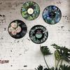 Hippie Decor, Posters for Room Aesthetic - Botanical Wall Art, Record Decor, 4 Pcs 12"