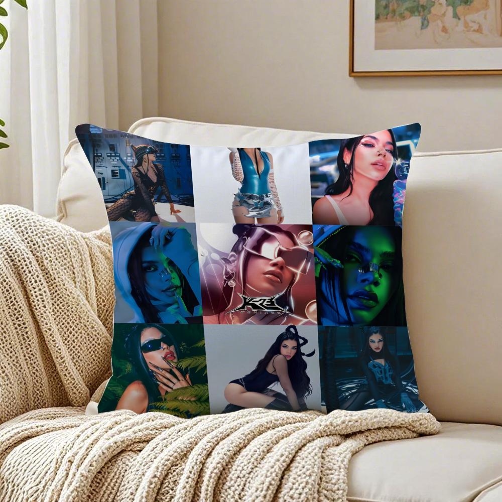 KKenia Os PinkAura singer Cushion Cover Linen Minimalist Soft for Sofa Bed Home Room Decor