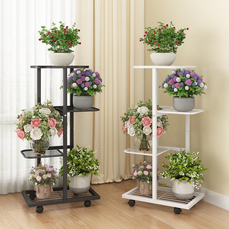 Shixun Multi-Tier Wrought Iron Floor Plant Stand