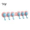No Drill Wall Hooks Punch-Free Hook Rack, Self Adhesive Multi-Hook Organizer, Waterproof Room Organization Hangers 180 Degree Rotating Storage Hanger