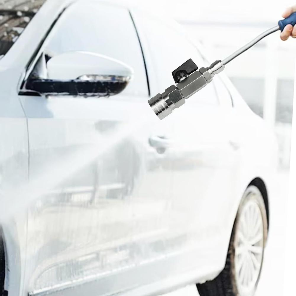 Управление шлангом мойки высокого давления с быстроразъемным соединением 3/8 или 1/4 дюйма Переключатель мойки высокого давления 4500 фунтов на кв. дюйм из нержавеющей стали