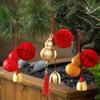 14cm Gourd Design Auspicious Pendant Home Decor Cute Wind Chime Spring Festival Bell Design Gift of Blessing Multi-Color
