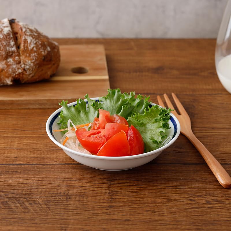 Салатница EAST table Indigo Line 14 см Высокопрочный фарфор 212-066 Сделано в Японии Подходит для использования в микроволновой печи Можно мыть в посудомоечной машине