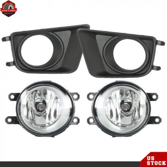 Для Toyota Tacoma 2012-2015 Противотуманные фары Лампы с крышками Лампочки Правая и Левая стороны