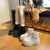 Зимние ботинки 2025 зима новые европейские продукты на высокой платформе женские на толстой подошве утолщенные с мехом большой хлопок Северо-восток теплая обувь дети
