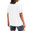 Women's Round Neck Casual Independence Day Printed Short Sleeve T-Shirt Top