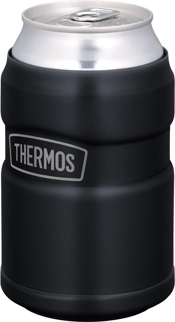 Thermos Outdoor Series Insulated Can Holder for 350ml Cans, 2-Way Type, Matte Black, ROD-0021 MTBK